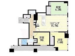 シティタワー堀江 3LDKの間取図画像