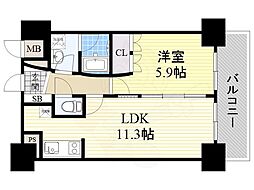 URBAN FLATS中之島 6階/-