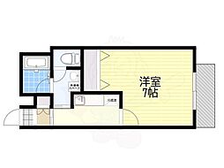 ジャルス本田 1Kの間取図画像
