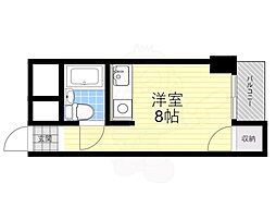 ジョイフル西船場 ワンルームの間取図画像
