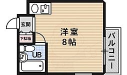 メゾン・ドアルベール ワンルームの間取図画像