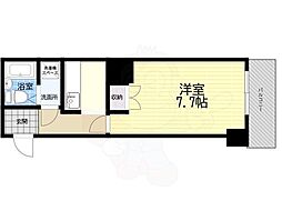 ニューライフ本町 1Kの間取図画像