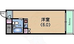 エイショウコーポ ワンルームの間取図画像