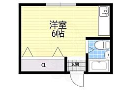 フェリーチェ新町 ワンルームの間取図画像