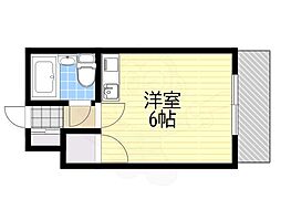 EPO長堀レジデンス2 ワンルームの間取図画像