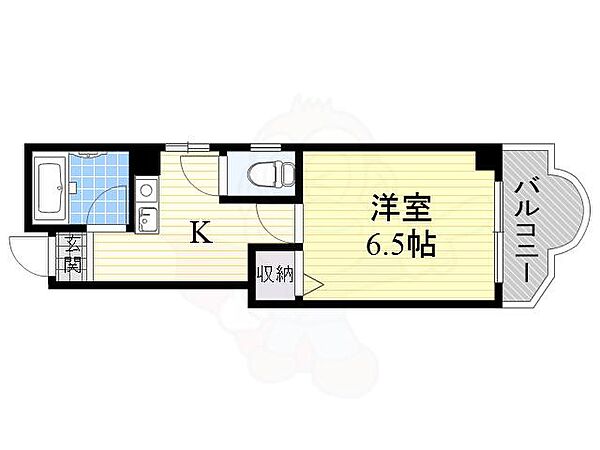 シティーライフ千代崎 ｜大阪府大阪市西区千代崎２丁目(賃貸マンション1K・3階・21.31㎡)の写真 その2