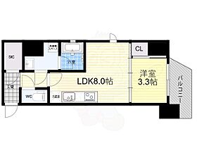 シーズンフラッツ阿波座  ｜ 大阪府大阪市西区立売堀５丁目（賃貸マンション1LDK・7階・34.20㎡） その2