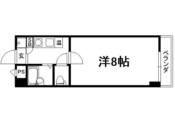 エクセラン興戸 503｜京都府京田辺市興戸和井田(賃貸マンション1K・4階・22.80㎡)の写真 その2