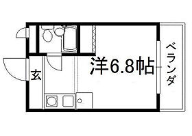 メゾン市川弐番館 606 ｜ 京都府京田辺市興戸若宮（賃貸マンション1R・2階・17.60㎡） その2