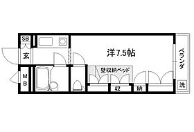 来春入居セレーネ田辺IV 210 ｜ 京都府京田辺市興戸塚ノ本（賃貸マンション1K・2階・19.44㎡） その2