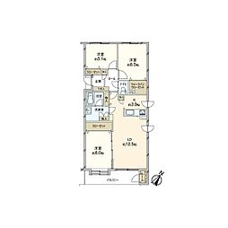 間取図画像 3LDK