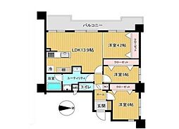 ガーデンハウスひばりが丘2 3LDKの間取図画像