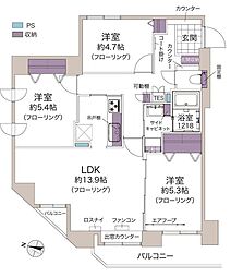 ベガシティ美香保 3LDKの間取図画像