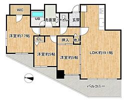 シティハウス元町 3LDKの間取図画像