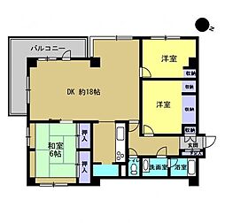 クラックスハイム札幌山鼻 3LDKの間取図画像