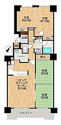 クリーンリバー西野 4LDKの間取図画像