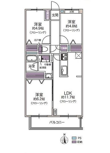 間取りを拡大表示