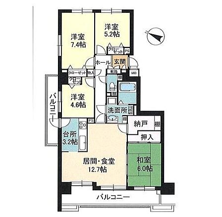 3SLDK 間取り