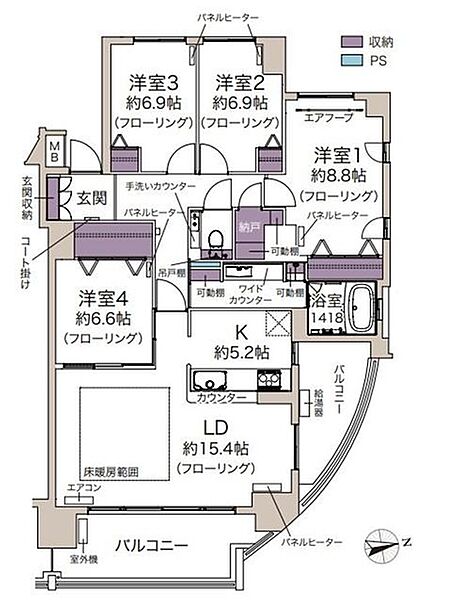 間取りを拡大表示