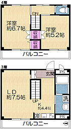 マンション二葉 2LDKの間取図画像