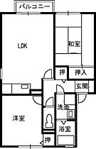 セジュール石田 201 ｜ 福井県越前市芝原5丁目15-46（賃貸マンション2LDK・2階・53.70㎡） その2