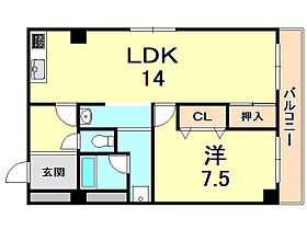 夙川・井上ビル 401 ｜ 兵庫県西宮市羽衣町（賃貸マンション1LDK・4階・52.70㎡） その2