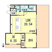 MESSAGE苦楽園三番町 303 ｜ 兵庫県西宮市苦楽園三番町（賃貸マンション2LDK・3階・70.87㎡） その2