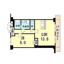 夙川ニューコーポ 210 ｜ 兵庫県西宮市松下町（賃貸マンション1LDK・2階・51.30㎡） その2