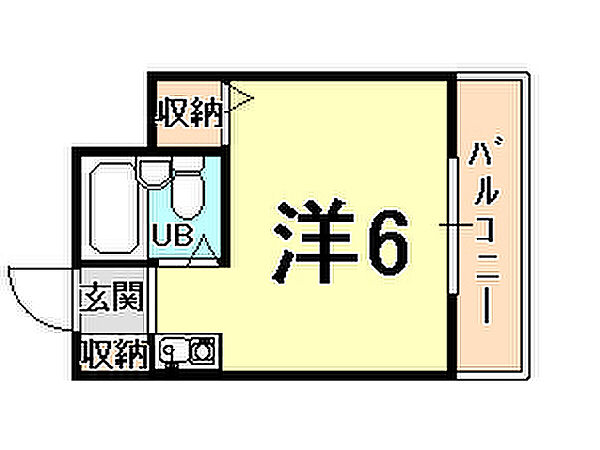 シャルマン武庫川 302｜兵庫県西宮市小松南町１丁目(賃貸マンション1R・3階・17.28㎡)の写真 その2