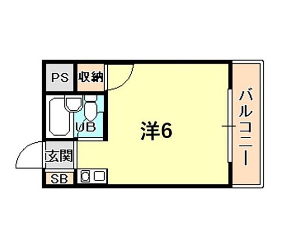 シャルマン武庫川 206｜兵庫県西宮市小松南町１丁目(賃貸マンション1R・2階・17.28㎡)の写真 その2