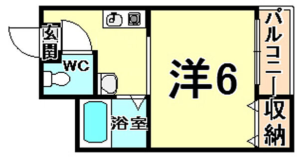 マリオン甲子園 302｜兵庫県西宮市甲子園九番町(賃貸マンション1R・3階・18.00㎡)の写真 その2