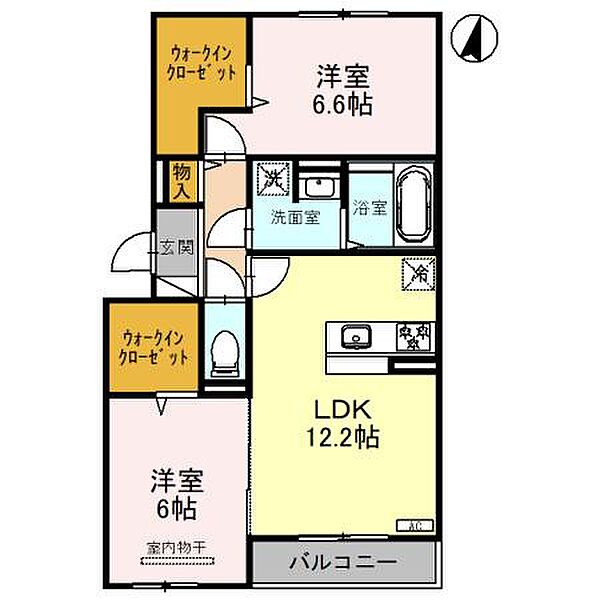 ファミール　ノーヴェ 201｜兵庫県西宮市広田町(賃貸アパート2LDK・2階・62.15㎡)の写真 その1