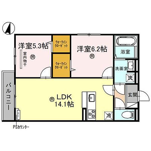 ファミール　ノーヴェ 303｜兵庫県西宮市広田町(賃貸アパート2LDK・3階・58.60㎡)の写真 その1