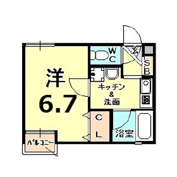 クレスト 102｜兵庫県西宮市大屋町(賃貸マンション1K・1階・23.00㎡)の写真 その2