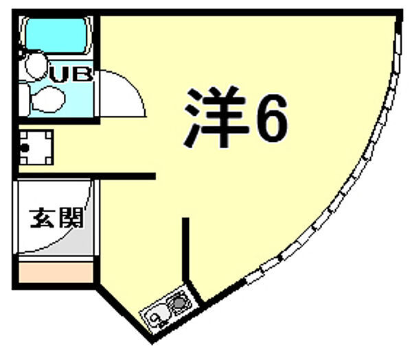 キャッスル甲子園 301｜兵庫県西宮市今津水波町(賃貸マンション1K・3階・22.00㎡)の写真 その2