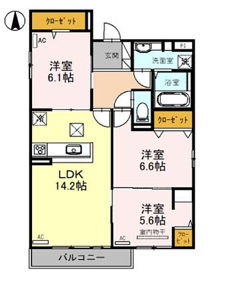 ヴェラ　アズール 301｜兵庫県西宮市常磐町(賃貸アパート3LDK・3階・74.29㎡)の写真 その2