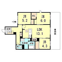 シャーメゾン大市プレミア　ＡＮＮＥＸ 102 ｜ 兵庫県西宮市上大市４丁目（賃貸マンション3LDK・1階・71.95㎡） その2