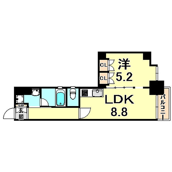 ルシェリア夙川 105｜兵庫県西宮市市庭町(賃貸マンション1LDK・1階・36.21㎡)の写真 その2