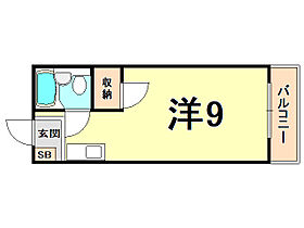 タートルハイツ 306 ｜ 兵庫県西宮市馬場町（賃貸マンション1R・3階・20.25㎡） その2