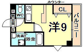 パルシオ甲東園 106 ｜ 兵庫県西宮市甲東園２丁目（賃貸マンション1K・1階・24.80㎡） その2