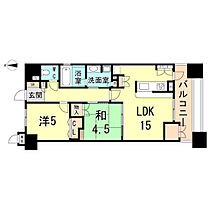 ロイヤル西宮駅前アイシス 4F ｜ 兵庫県西宮市馬場町（賃貸マンション2LDK・4階・53.19㎡） その2