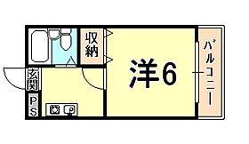 ジョイ甲子園 306 ｜ 兵庫県西宮市今津久寿川町（賃貸マンション1K・3階・16.10㎡） その2