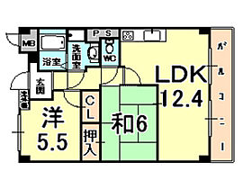 エール甲南 702 ｜ 兵庫県神戸市東灘区魚崎北町５丁目（賃貸マンション2LDK・7階・55.14㎡） その2