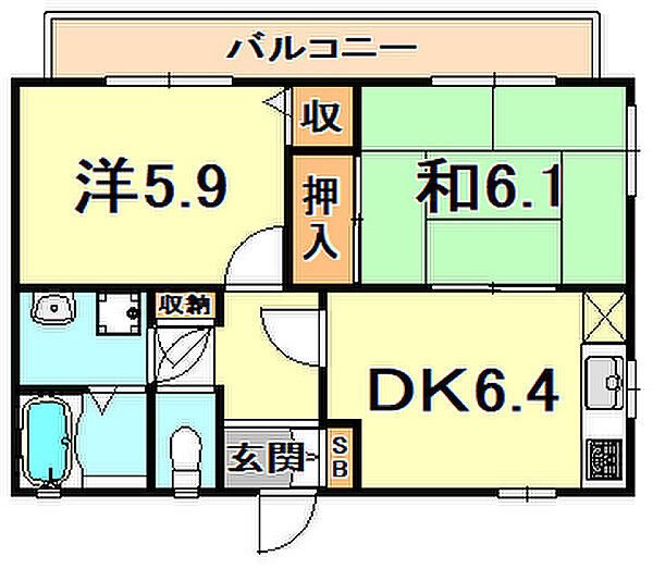 フレグランスセフィラ岡本 201｜兵庫県神戸市東灘区魚崎北町５丁目(賃貸アパート2DK・2階・44.00㎡)の写真 その1