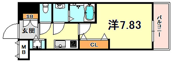 Ｌｕｘｅ東灘 403｜兵庫県神戸市東灘区青木６丁目(賃貸マンション1K・4階・25.05㎡)の写真 その2