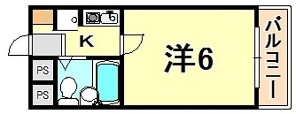 フルール岡本 207｜兵庫県神戸市東灘区岡本２丁目(賃貸マンション1K・2階・14.71㎡)の写真 その2