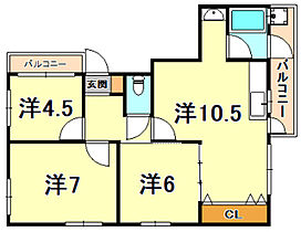 六甲マンション 401 ｜ 兵庫県神戸市灘区楠丘町５丁目（賃貸マンション3LDK・4階・62.00㎡） その2