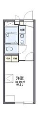 レオパレス平和台 2階1Kの間取り