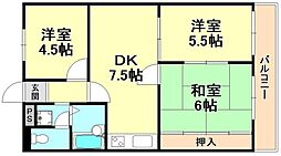 間取図画像 3DK