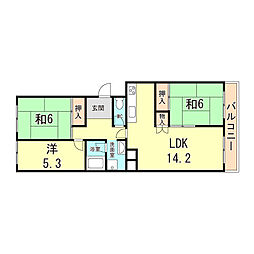 塚口ハウス2号棟 1階